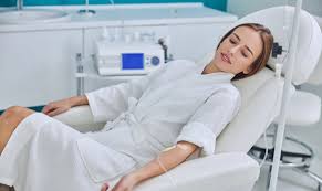 IV therapy equipment prepared for an appointment near Brent